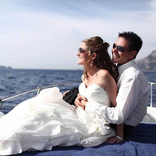 wedding photos on boat